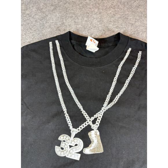 VTG Y2K ThirtyTwo Shirt Mens XL Black Chain Graphic Streetwear Hip Hop Grunge - Picture 4 of 8